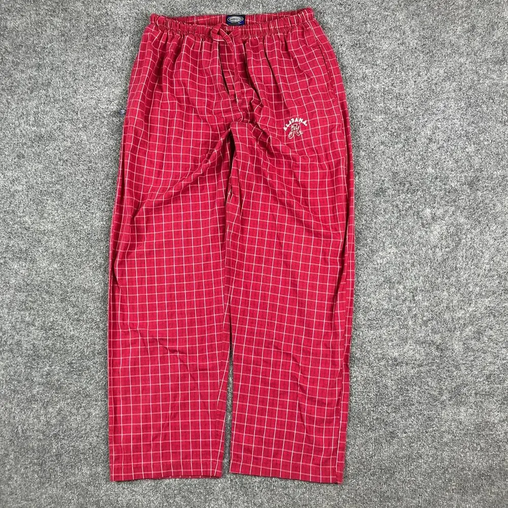 Concepts Sport Pajama Pants Mens‎ Size L Red Plaid Lounge Sleepwear Drawstring